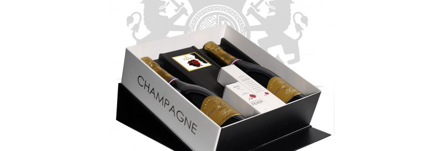 COFFRET  CADEAU CHAMPAGNE  COMTE DE CHEURLIN